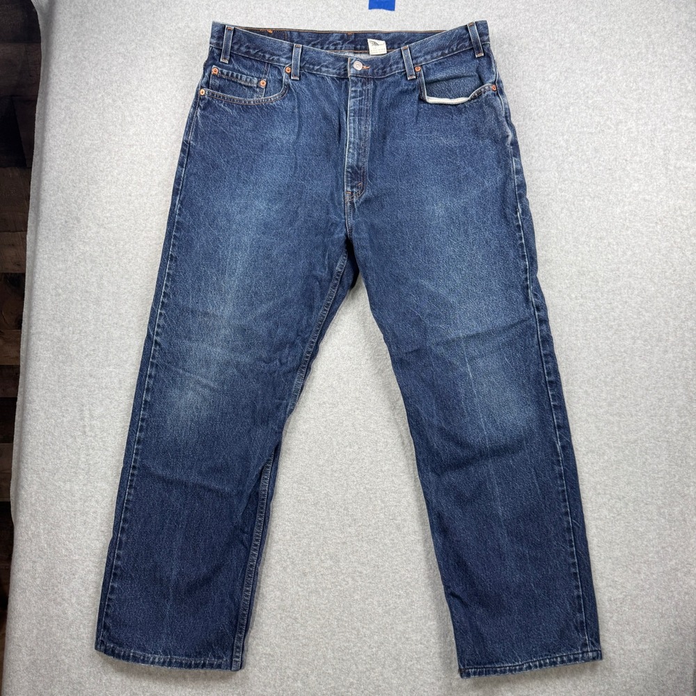 Vintage Levis Jeans Mens 42x32 505 Straight Leg 100% Cotton Denim Y2K Mexico